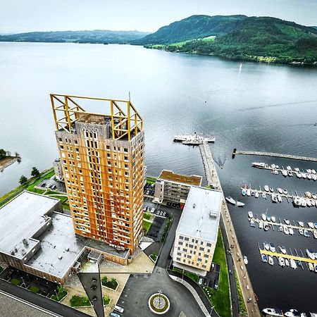 Mjos Tower Suite - Lovely Lake View Brumunddal Zewnętrze zdjęcie